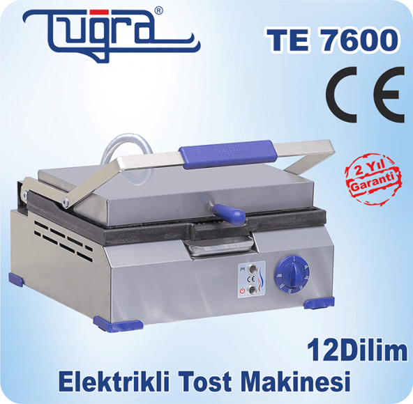 Tuğra Te-7600 12 Dilim Döküm Elektrikli Ev&Sanayi Tipi Eko Tost Makinesi - 3