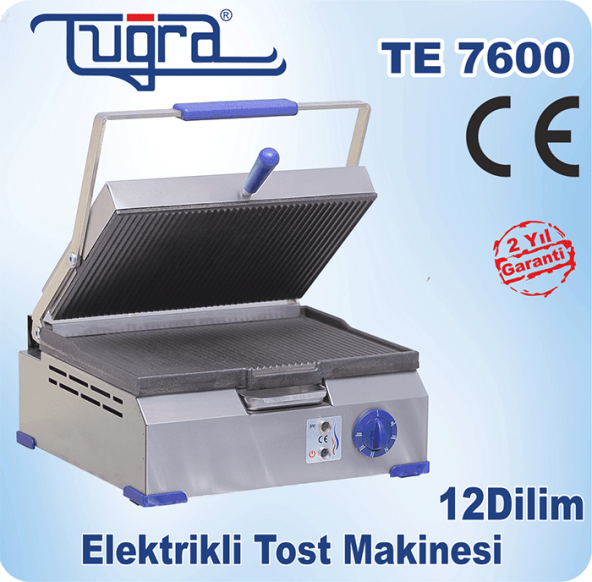 Tuğra Te-7600 12 Dilim Döküm Elektrikli Ev&Sanayi Tipi Eko Tost Makinesi - 5