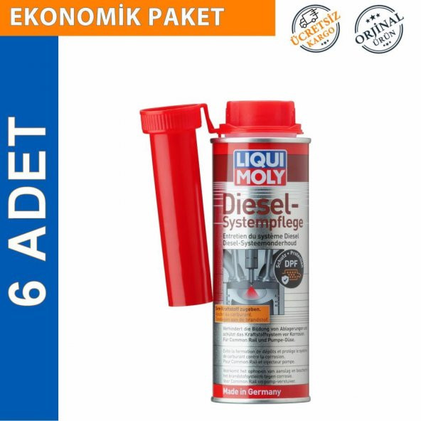 Liqui Moly Dizel Sistem Temizleyici Yakıt Katkısı 250 ML (6Adet) (5139)