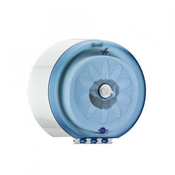 Rulopak R-1311Sm Mini Cimri İçten Çekmeli Tuvalet Kağidi Dispenseri Şeffaf Mavi