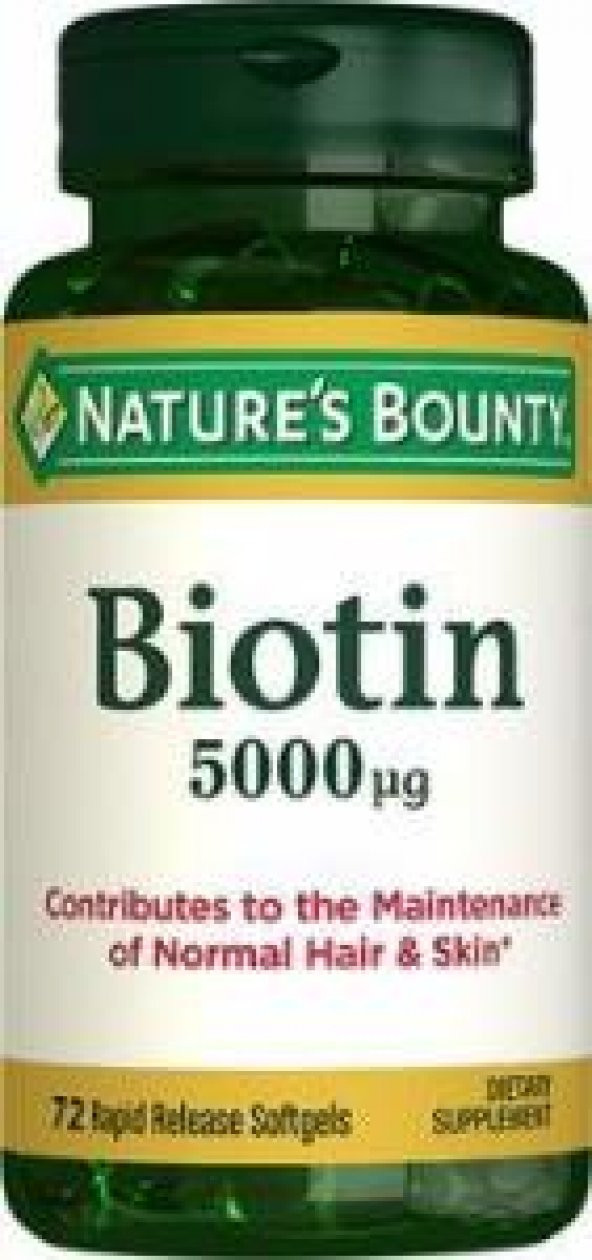 Natures Bounty Biotin 5000 mg 72 Kapsül - 2