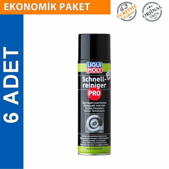 Liqui Moly Fren Balata Spreyi 500 ML Schnell Reiniger (6 Adet) (3368)