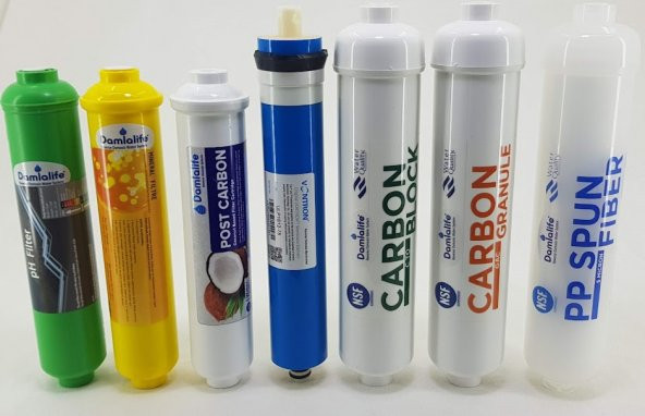 Inline 12 Spun Gac Blok Post Karbon Membran Ph Mineral Filtre - Resim 2