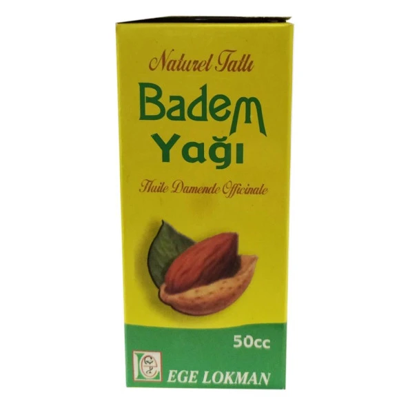 Ege Lokman Naturel Tatlı Badem Yağı Huile De Amande Oil 50CC