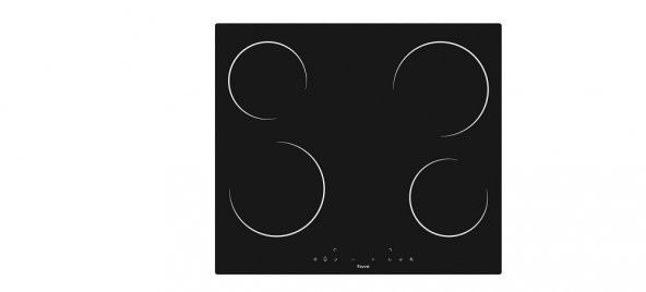 Ferre MS 161 Vitroseramik Siyah Elektrikli Ankastre Cam Ocak (60 cm)