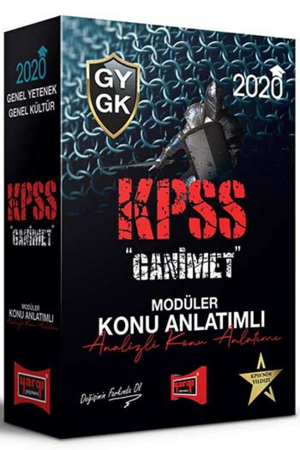 2020 KPSS Genel Yetenek Genel Kültür GANİMET Konu Anlatımlı Modüler Set Yargı Yayınları