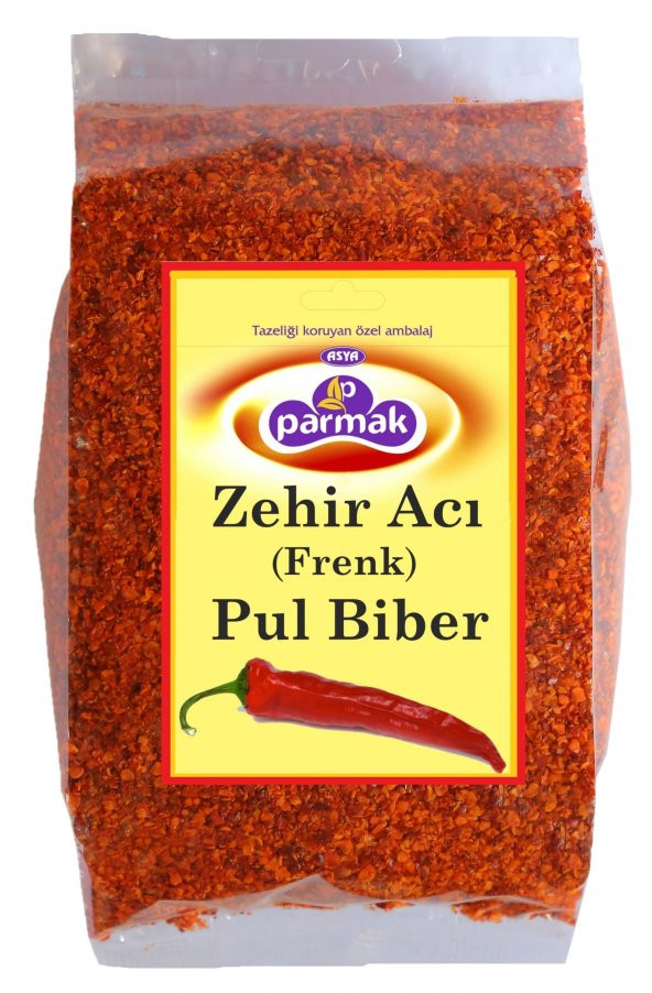 Zehir Çok Acı Pul biber 1000 gr Parmak baharat acı pul biber