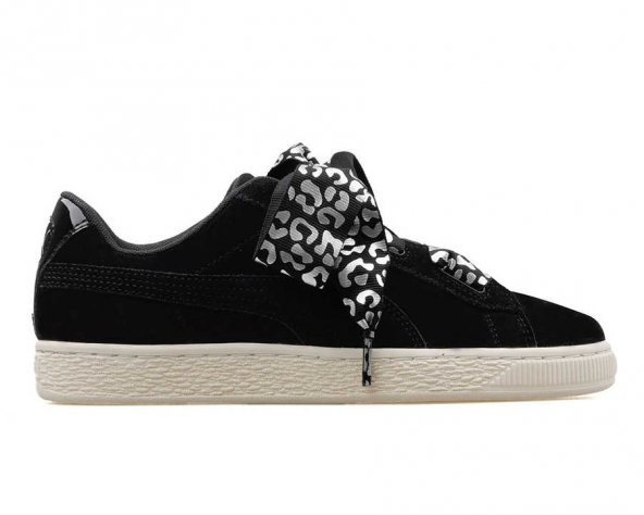 Puma 36684401 Suede Heart Athluxe Jr Kadın Spor Ayakkabı Siyah