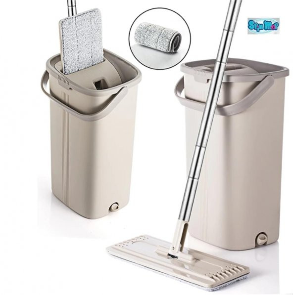 Spin Tablet Mop Temizlik Seti Yer ve Duvar Silici Magic Tablet Mo