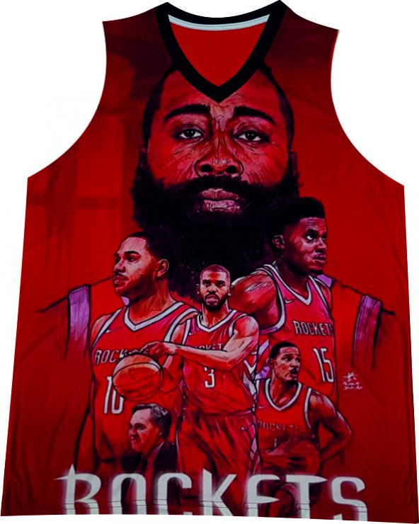 JAMES HARDEN FACE BASKETBOL FORMA İLLUSTRATOR - 4