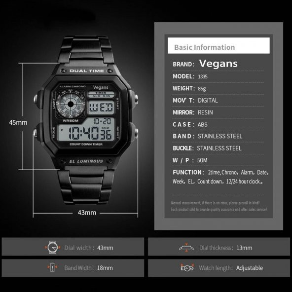 VEGANS VG135503 ERKEK KOL SAATİ - 2