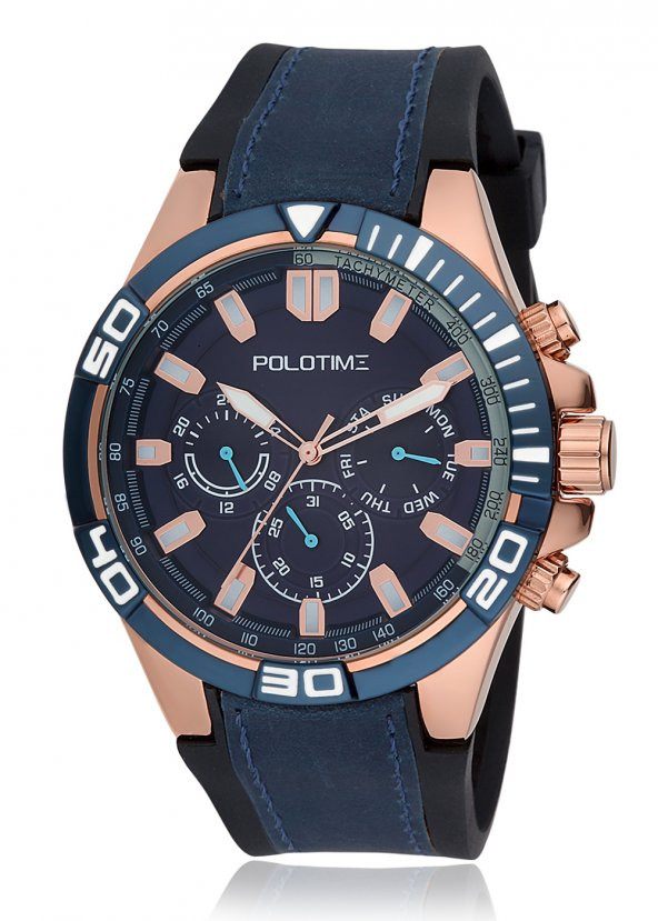 POLOTIME PT1383204 MULTİFONKSİYONLU ERKEK KOL SAATİ