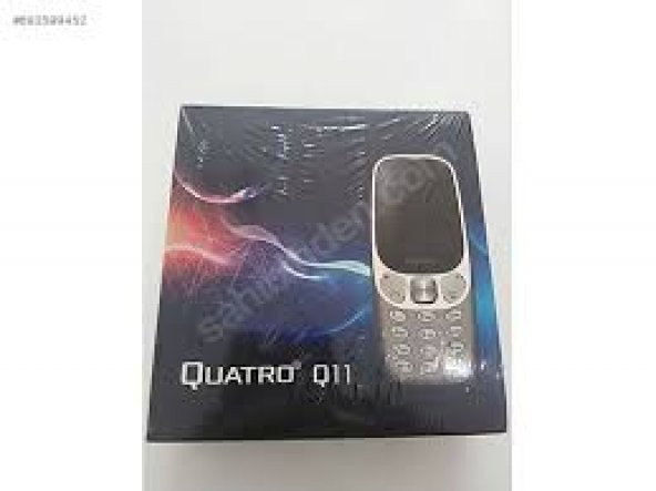 Quatro Q11 Çift Sim Kartlı Tuşlu Garantili Cep Telefonu Siyah