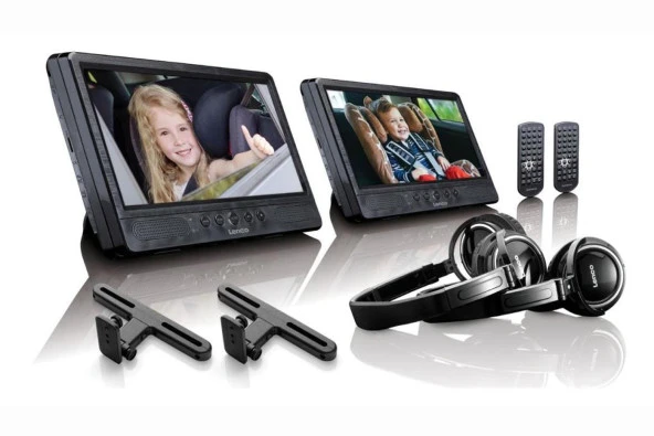 Lenco DVP1045 Portable DVD Player Taşınabilir DVD Oynatıcı 2liSet Kulaklıklı-USBli-SD Kart girişli