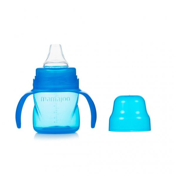Mamajoo Kulplu Eğitici Bardak 160 ml / Mavi - 3