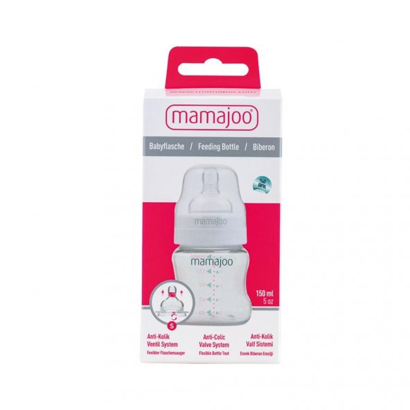 Mamajoo Silver Anne Sütü Saklama Kapları 4x150 ml & Silver Biberon 150ml - 4