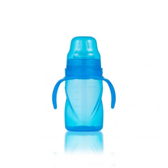 Mamajoo Yumuşak Uçlu Damlatmaz Eğitici Bardak 270ml / Mavi - 5