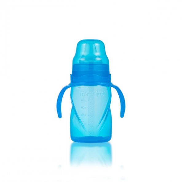 Mamajoo Yumuşak Uçlu Damlatmaz Eğitici Bardak 270ml / Mavi - 9