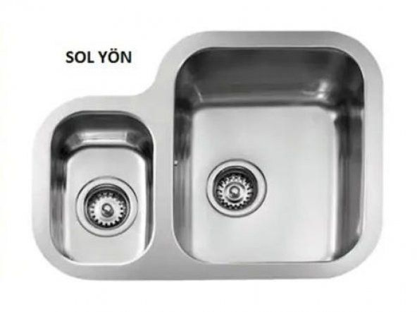TEKA STAGE BE 625 PASLANMAZ ÇELİK TEZGAH ALTI EVYE SOL