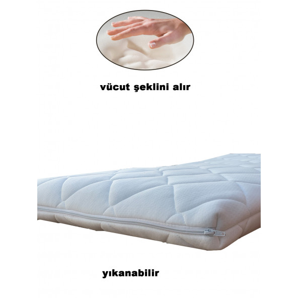 Uyku Setli Yataklı Sallanır Çekmeceli Beşik - 7