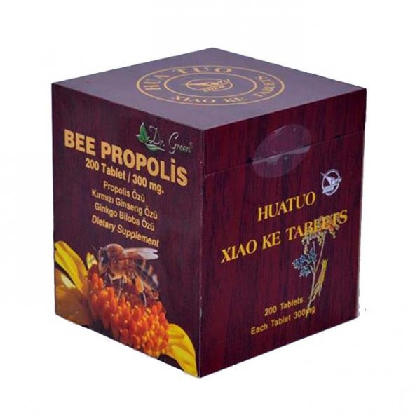 Huatuo Xıao Ke Bee Propolis 300mg 200 Tablets Dr.Green