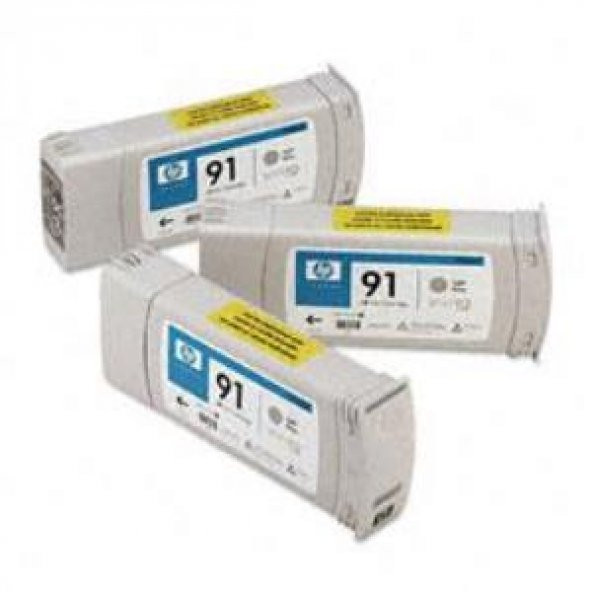 Hp 91 Kartuş , Hp C9482A inkjet Açık Gri, 775ml 3lu paket