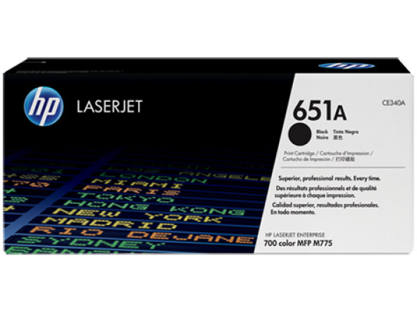 HP 651A Siyah Orijinal LaserJet Toner Kartuşu (CE340A)