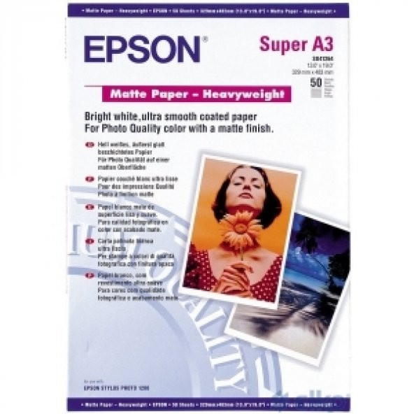 EPSON A3+ Matte Paper - Heavyweight (50 sheets) C13S041264