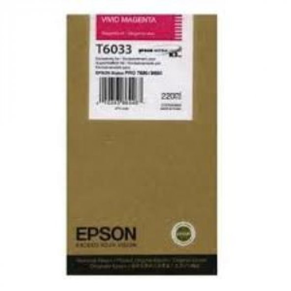 EPSON T6033 KIRMIZI ORJİNAL KARTUŞ Pro 7800 / 7900 / 9800 / 9900