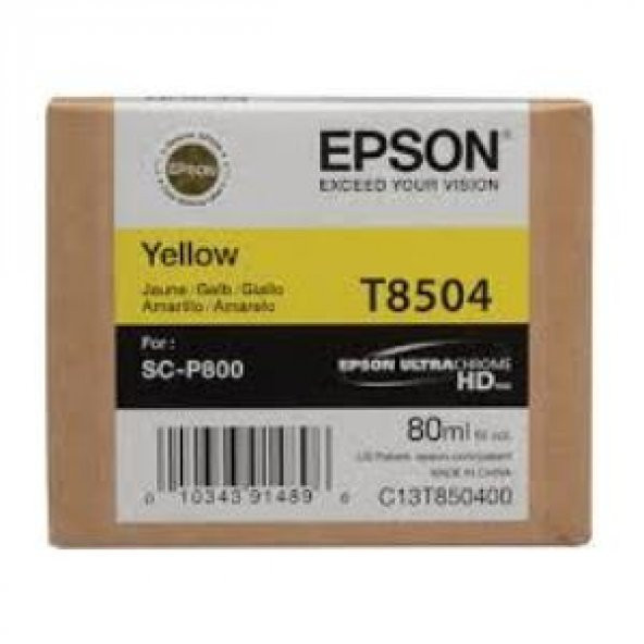EPSON SURECOLOR SC-P800 T850400 YELLOW C13T850400