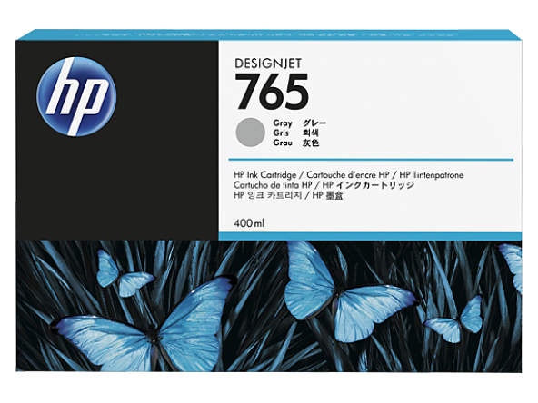 HP 765 400-ml Gray Designjet Ink Cartridge (F9J53A)