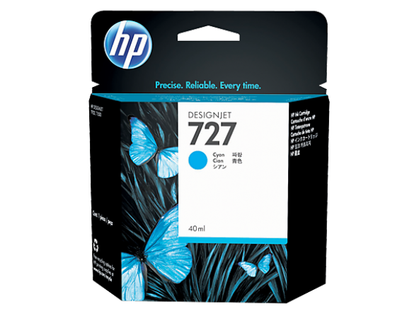 HP 727 40-ml Orjinal Cyan Ink Cartridge B3P13A