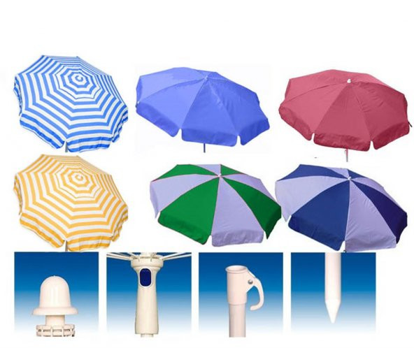 Bahçe Şemsiyesi Plaj Şemsiye 200 cm Katlanır Şemsiye Gölgelik