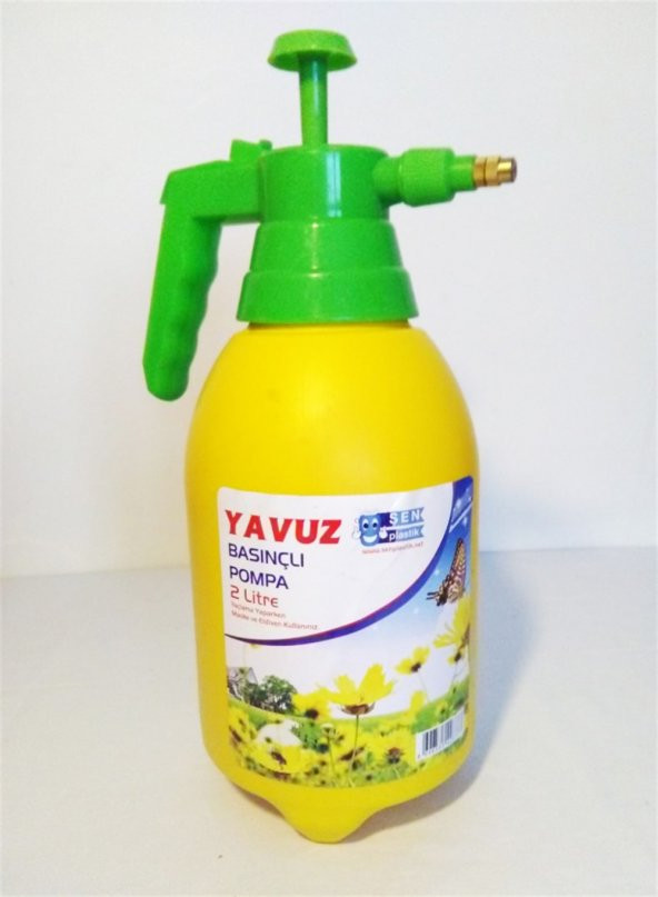 Basınçlı İlaçlama Pompası 2 Litre Bahçe Saksı Çiçek Sulama Sprey - 1