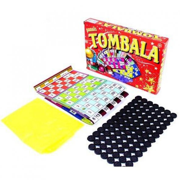 Tombala Oyunu, Yılbaşı Eğlencesi, 24 Kart + 90 Sayı + Çekiliş Tor - 2