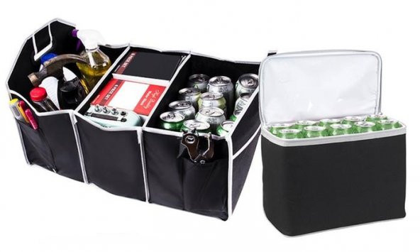 Oto Buzluk Araç içi Buzdolabı Araç Bagaj Organizer Üç Cepli Çanta Oto Bagaj Alet Çantası Katlanabilir Piknik Çantası