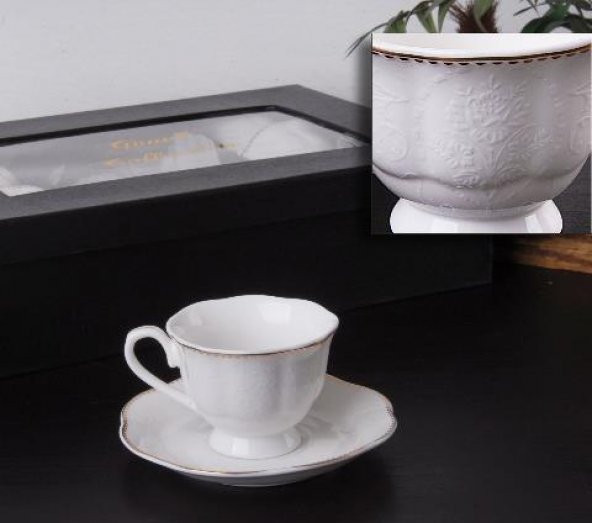 6 Kişilik Porselen Çay Fincanı Takımı