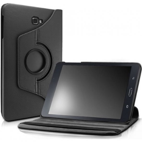 Galaxy Tab A T580 Dönerli Tablet Kılıfı + Ekran Koruyucu + Kalem
