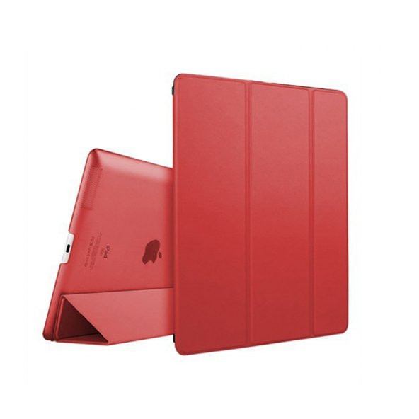 iPad 2/3/4 Kırmızı Smart Case Tablet Kılıfı(Tablet kalemi hediye)