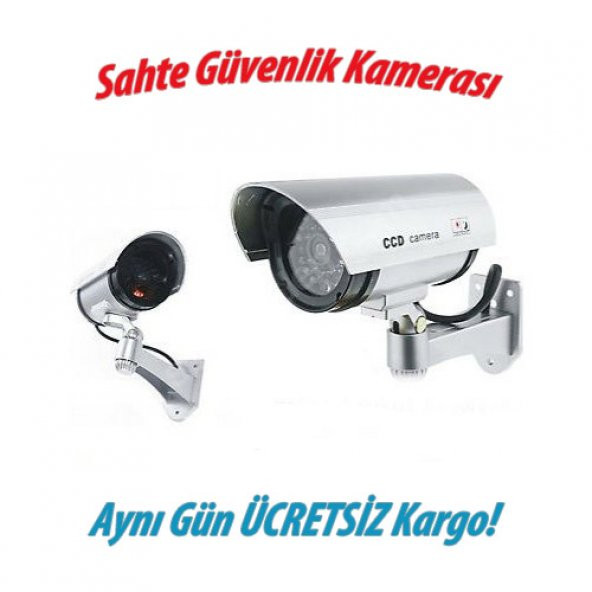 Sahte Güvenlik Kamerası Led Işıklı Kutulu Hırsız Caydırıcı Kamera