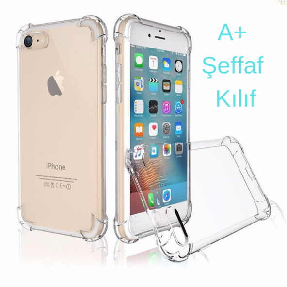 iPhone 6-6S Köşe Darbelerine Karşı Korumalı Şeffaf Kılıf