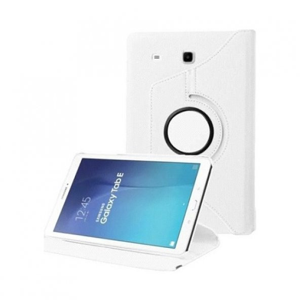 Samsung Galaxy Tab E T560 Beyaz Tablet Kılıf (Kalem Hediyeli) - 3