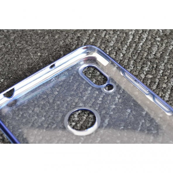 Huawei Y6 2019 Köşeleri Renkli Şeffaf Kamera Korumalı Kılıf - Resim 6