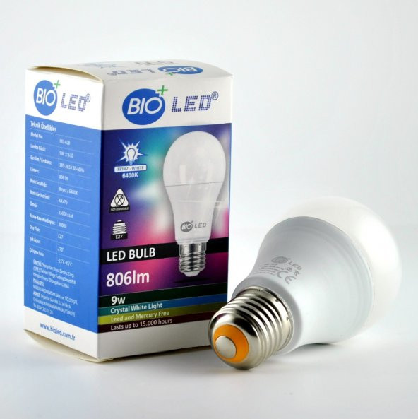 BIOLED 9W LED AMPÜL | 8Lİ PAKET ÜCRETSİZ KARGO - 2