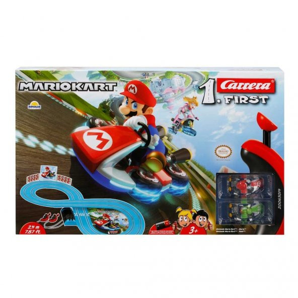 Mario Yarış Pisti Seti Go-Kart 240 cm Kumandalı Slot Araba Set