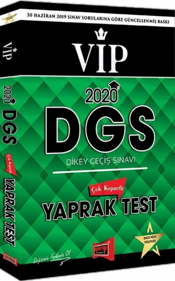 Yargı Yayınları 2020 DGS VIP Çek Kopartlı Yaprak Test