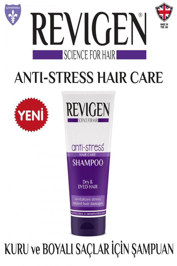 Revigen Anti-Stress Şampuan Kuru ve Boyalı Saçlar İçin 250 ml
