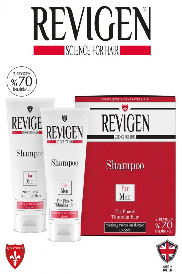 Revigen Şampuan For Men Classic İndirimli Kofre 300 ml + 300 ml