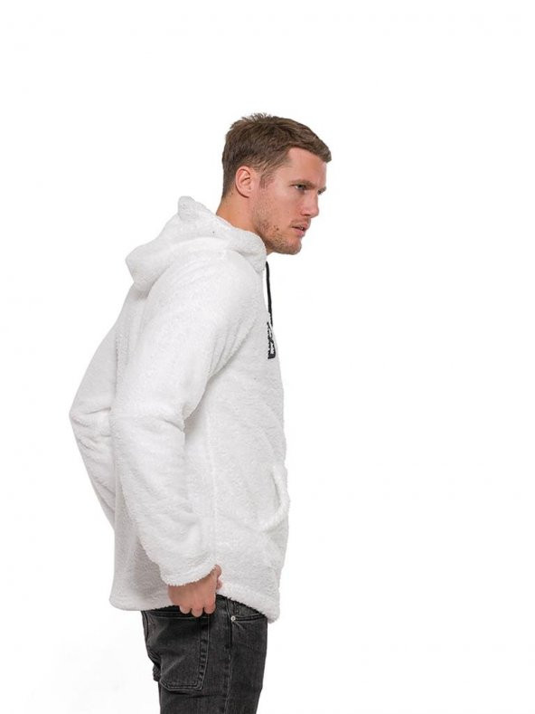Erkek Sweatshirt Kapsonlu Pelus Fermuarli - 2