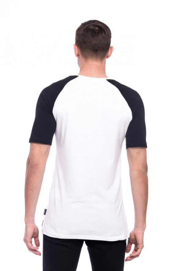 Reglan Kol Siyah / Beyaz Erkek Tişört - 4